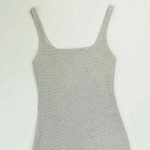 Zara Trafaluc Size Small Black White Stripe Pull On Knee High Women's Tank Dress